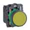 Harmony XB5 - bouton poussoir à impulsion - D22 - jaune - 1O+1F - vis étrier|Schneider Electric-SCHXB5AA55
