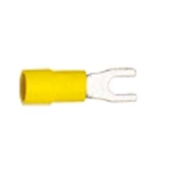 Cosse préisolée fourche jaune (4 à 6 mm²) - Diam. 4 mm|Cembre-CMBGF-U4