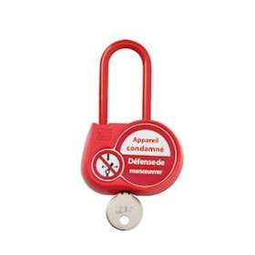 cadenas anse isolee 70mm d.6,2mm clé identique 222|Catu-CATAL-260-222-EX