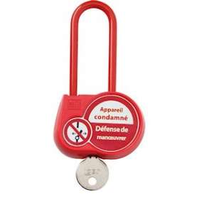 cadenas anse isolee 70mm d.6,2mm clé identique4444|Catu-CATAL-260-S-4444