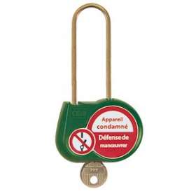 cadenas vert 70mm d.4mm cle a definir|Catu-CATAL-240-S-V-00