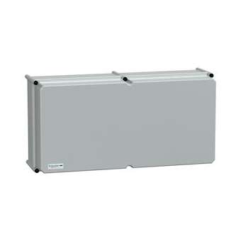 Thalassa PLS - Boite opaque polycarbonate 36x72x23 Ral 7035|Schneider Electric-SCHNSYPLSC3672AG