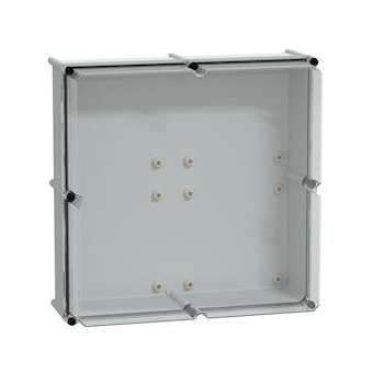 Thalassa PLS - Boite avec couvercle transparent 54x54x23 Ral 7035|Schneider Electric-SCHNSYPLS5454AG