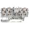 Borne de passage pour 4 conducteurs avec poussoir 2,5mm², gris|Wago contact-WAG2202-1401
