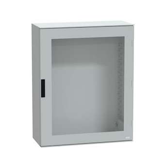 Thalassa PLM - Coffret polyester 1056x852x350 - Porte vitré - IP66 Ral 7035|Schneider Electric-SCHNSYPLM108TG
