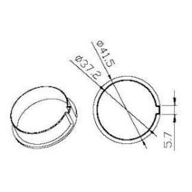 Adaptateur rond 40x1mm poulie en plastique|Came france-KAM001YK4107