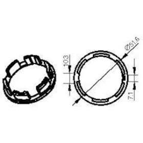 Adaptateur rond renforcé 56x4,5mm|Came france-KAM001YK5140
