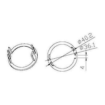 Adaptateur rond 54x3,5mm|Came france-KAM001YK4109