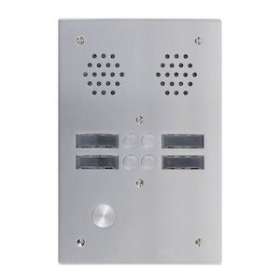 Plaque A.V Alu 6Mm 2R 04Bp|Urmet france-URM7772-4
