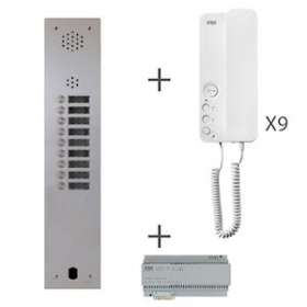 Kit Audio 1R 9Bp 2 Voice Programme|Urmet france-URMKA83-109