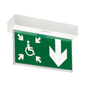 BAES+DBR Uralife V SATI Adressable - pose plafond encastrée ou saillie|Ura-URA118159V