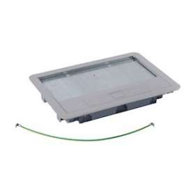 Couvercle métal revêtement inox boite de sol version standard 8 ou 12 modules|Legrand-LEG088003