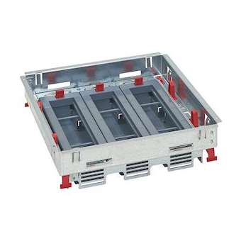 Kit support hauteur réglable boîte de sol std prises horiz 3 paniers 8 modules|Legrand-LEG088022
