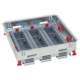Kit support hauteur réglable boîte de sol std prises horiz 3 paniers 8 modules|Legrand-LEG088022