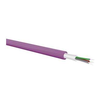 Câble 8 fibres OM4 intérieur / extérieur structure serrée LSOH-FR Cca|Gigamedia-GGMFO8B4FRST