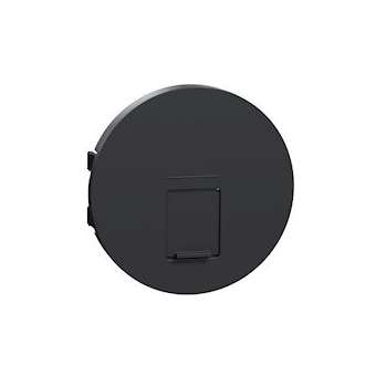 Odace Anthracite, enjoliveur seul prise RJ45 simple|Schneider Electric-SCHS540671
