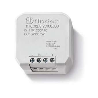 Alimentation externe pour Bliss 2, 110..230 VAC/ 5VDC, 2W|Finder-FID01C0282300500