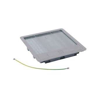 Couvercle métal revêtement inox boite de sol version standard 16 ou 24 modules|Legrand-LEG088005