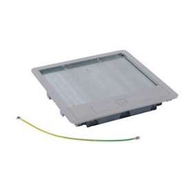 Couvercle métal revêtement inox boite de sol version standard 16 ou 24 modules|Legrand-LEG088005