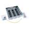 Kit support haut réglable boîte sol affleurante prises horiz 3 paniers de 8 mod