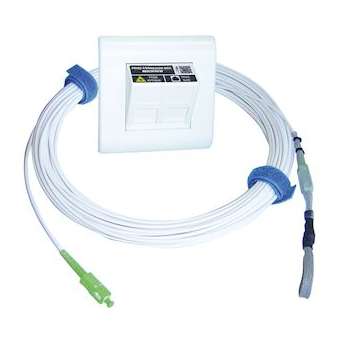 Kit prise box FTTH + jarretière 20 m|Michaud-MIHQ182