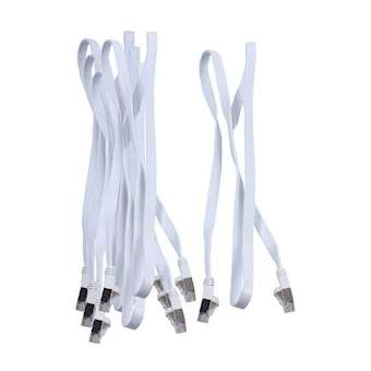 Lot de 5 cordons plats RJ45 FTP Lg 1 m|Michaud-MIHQ167