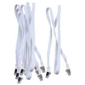 Lot de 5 cordons plats RJ45 FTP Lg 1 m|Michaud-MIHQ167