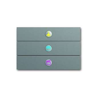 Commande 3 Touches Busch-Prion Acier Inox|ABB-ABB586751