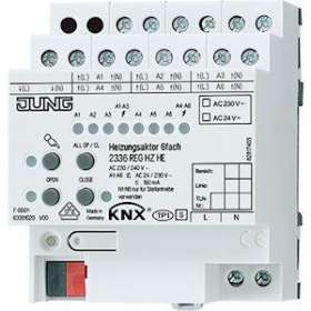 Actionneur chauffage 6 voies / KNX / Modulaire|Jung france-IUN2336REGHZHE