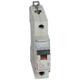 Disj. DX³ 6000kA 10kA arrivée haute/départ bas à vis 10A -courbe C -1 module|Legrand-LEG407652