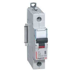 Disjoncteur DX³6000 10kA arrivée haute/départ bas vis 1P 2A courbe C - 1 mod|Legrand-LEG407647