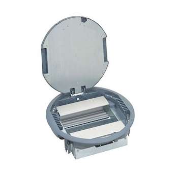 Boite de sol ronde couvercle plastique pour prise position verticale 12 modules|Legrand-LEG088127