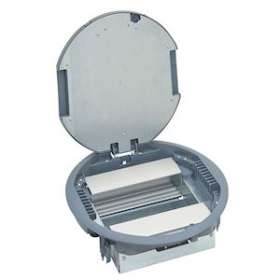 Boite de sol ronde couvercle plastique pour prise position verticale 12 modules|Legrand-LEG088127