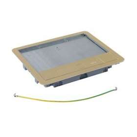 Couvercle métal revêtement laiton pour boite de sol standard 12/18 modules|Legrand-LEG088007