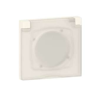 Plaque carrée dooxie 1 poste avec volet IP44 IK07|Legrand-LEG600944
