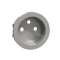 Odace Alu, enjoliveur seul prise de courant 2P+T 16A|Schneider Electric-SCHS530659
