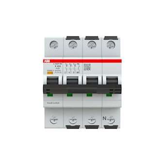 S300P-Disjoncteur 3P+NAD-40A-Courbe K-Pdc 20000A-400VAC 25KA-230VAC 40kA-3 mod.|ABB-ABBA907682