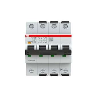 S300P-Disjoncteur 3P+NAD-32A-Courbe K-Pdc 20000A-400VAC 25KA-230VAC 40kA-3 mod.|ABB-ABBA907684