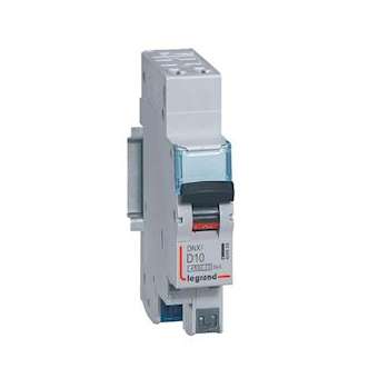 Disjoncteur DNX³ 4500 - auto/auto - U+N 230V~ 10A - 4,5kA - courbe D - 1 module|Legrand-LEG406808