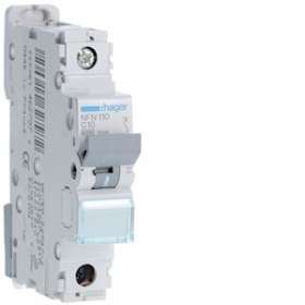 Disjoncteur 1P 6-10kA courbe C - 10A 1 module|Hager-HAGNFN110