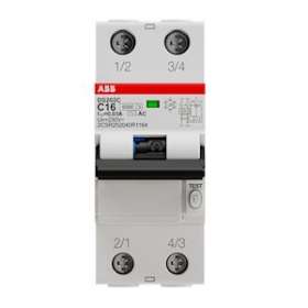 Disjoncteur Différentiel (DS202C) 2P 6/10KA C-16A 30MA Type AC|ABB-ABB472113