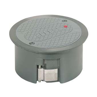 Boîte de passage de câble pour plancher technique découpe D127mm, profondeur 60|Legrand-LEG089307