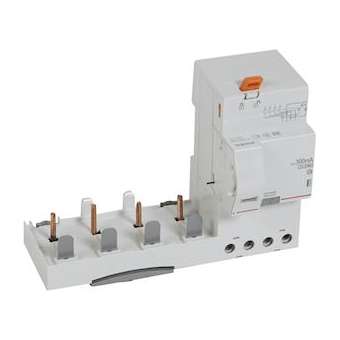 Bloc diff adaptable à vis DX³ - disj. 1,5 module/pôle 4P 400V~ 63A typeF 300mA|Legrand-LEG410640