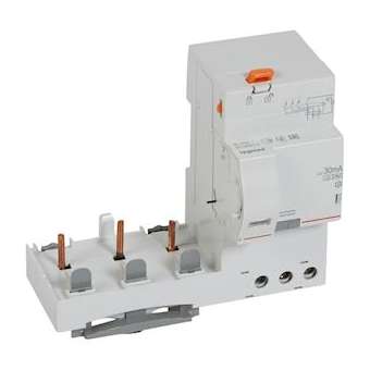 Bloc diff adaptable à vis DX³ pour disj. 1,5 mod/pôle -3P 63A -typeF 30mA|Legrand-LEG410605