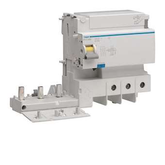 Bloc différentiel 3P 125A 30mA type AC|Hager-HAGBDC380E