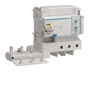 Bloc différentiel 3P 125A réglable type AC|Hager-HAGBTC380E
