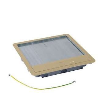Couvercle métal revêtement laiton pour boite de sol standard 16/24 modules|Legrand-LEG088008
