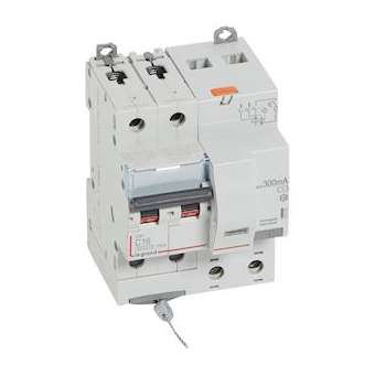 Disjoncteur diff DX³ 6000 -vis-2P-230/400V~-16A -typeAC -300mA- courbe C - 4 mod|Legrand-LEG411172