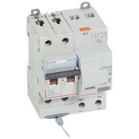 Disjoncteur diff DX³ 6000 -vis-2P-230/400V~-16A -typeAC -300mA- courbe C - 4 mod|Legrand-LEG411172