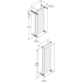 Gaine A Cable 4000A Montants Profondeur P300mm (x2)|ABB-ABBPCCM0300